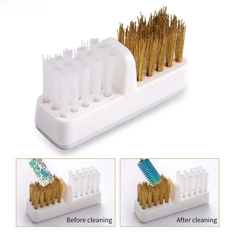 Nail Fan Brush - Kepala bor Pemoles kuku kawat tembaga,