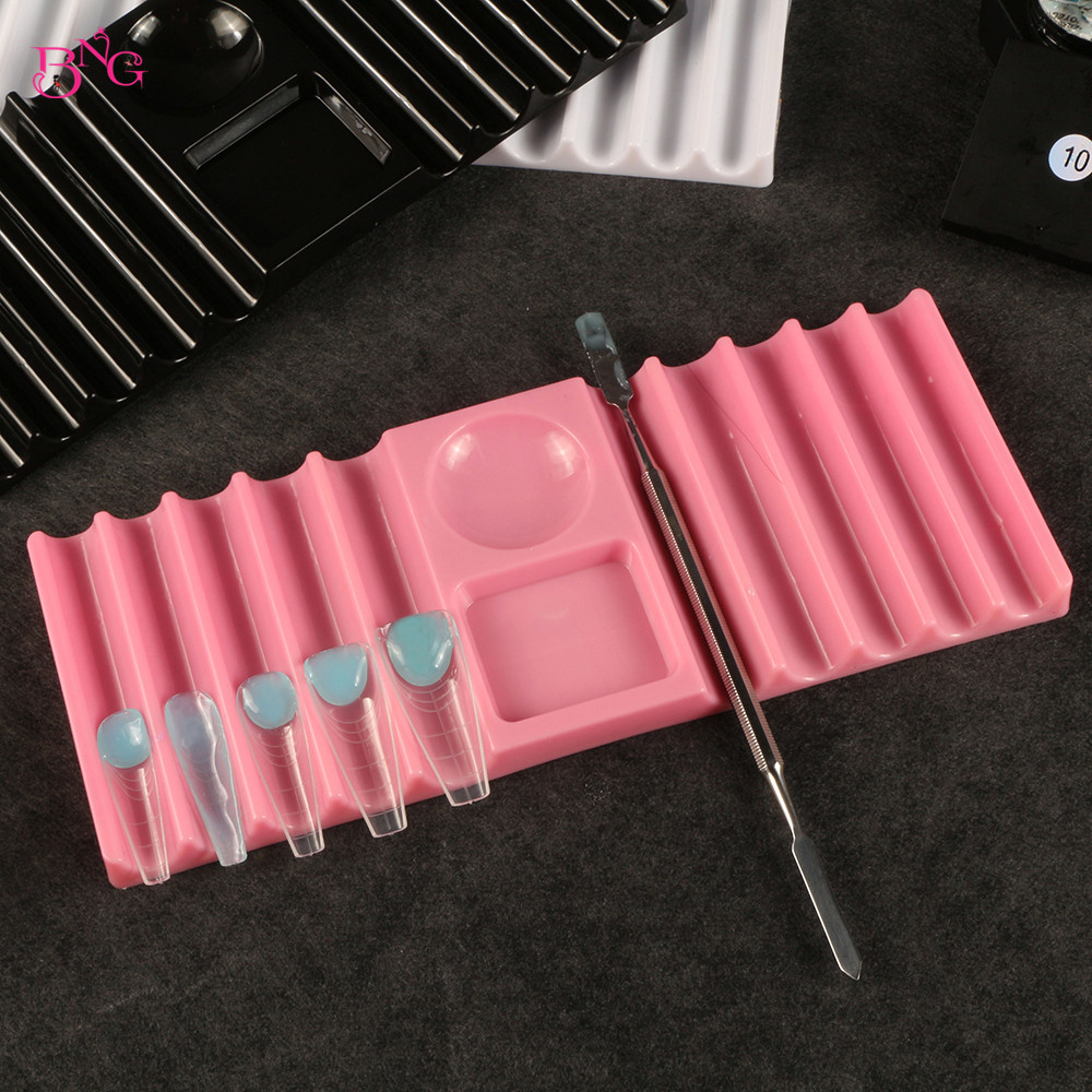 Nail Fan Brush - Penyangga Pena Plastik BNG Dual Form