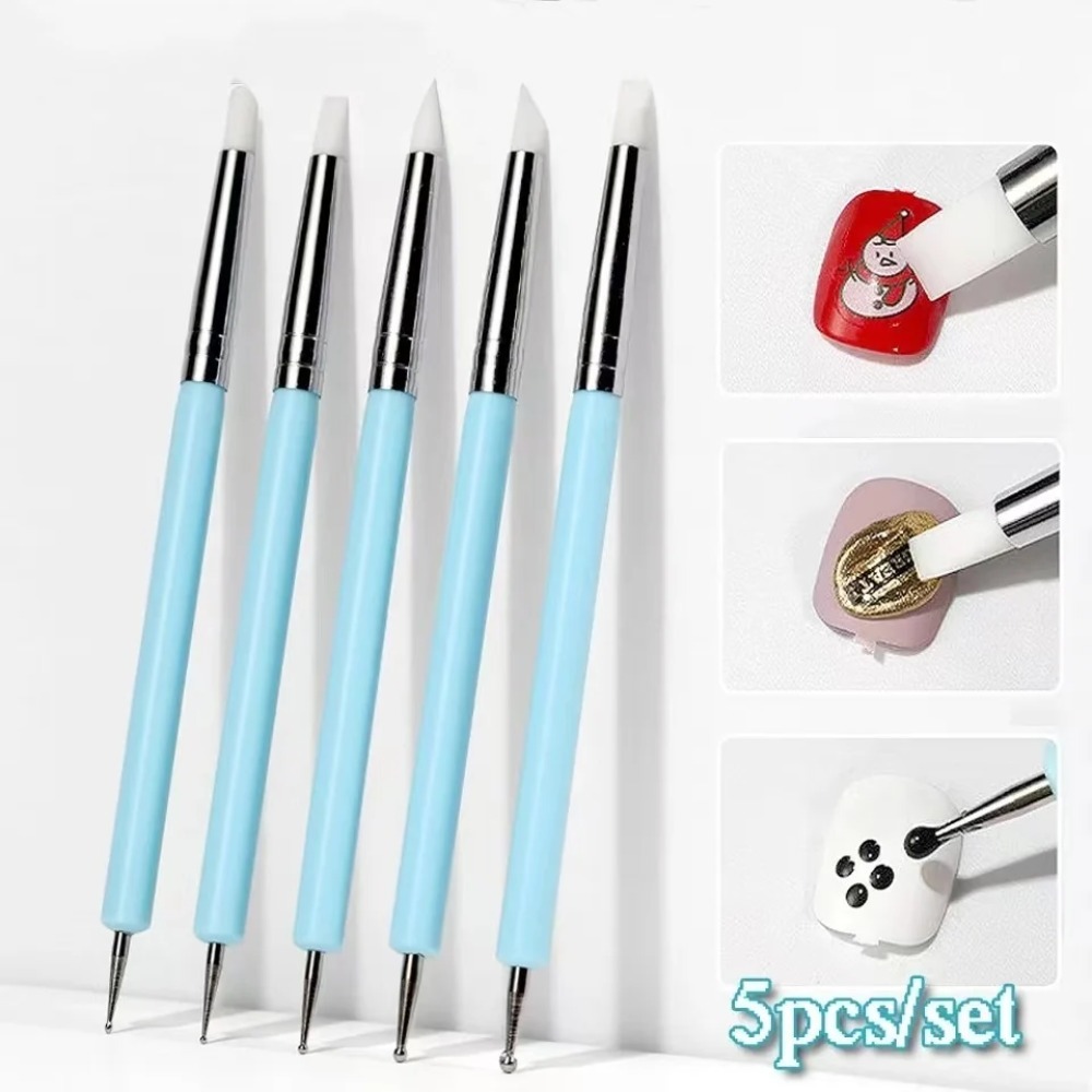 Nail Fan Brush - 5 Buah Alat Pemahat Tanah Liat