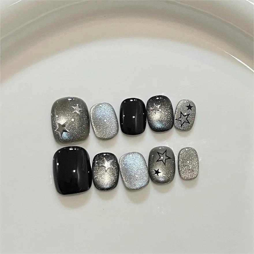 10 Buah Kuku Palsu Buatan Tang - Nail Art Eye Cat ulasan dan harga