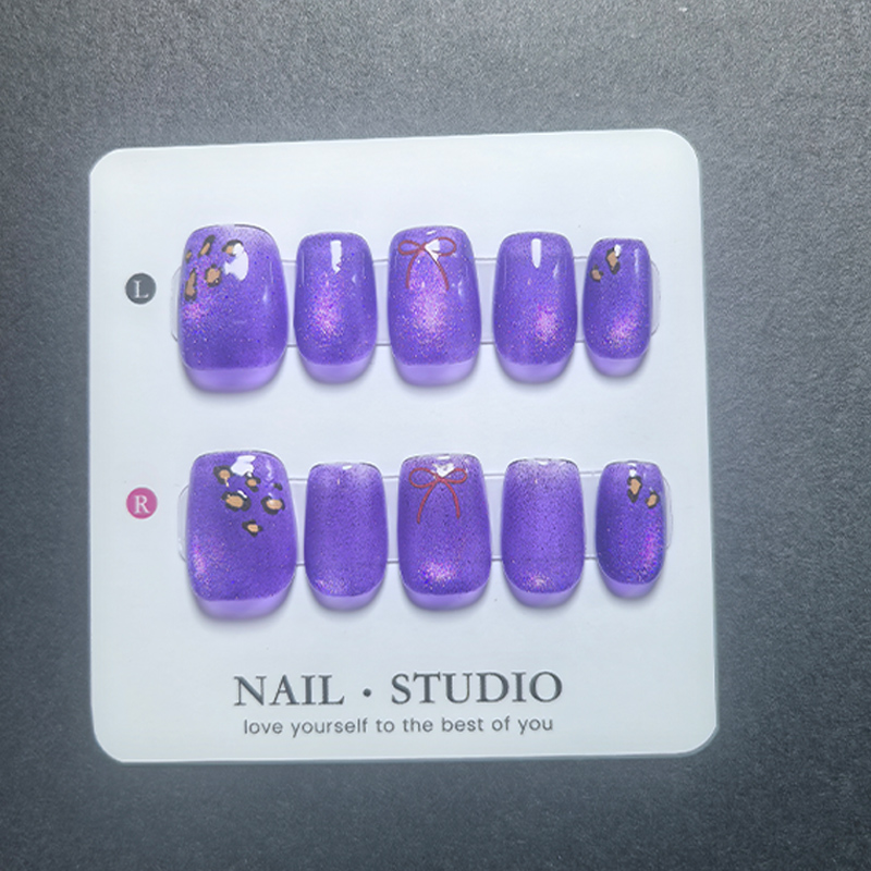 Kuku Palsu Cat Eye Press On 10 - Nail Art Eye Cat ulasan dan harga