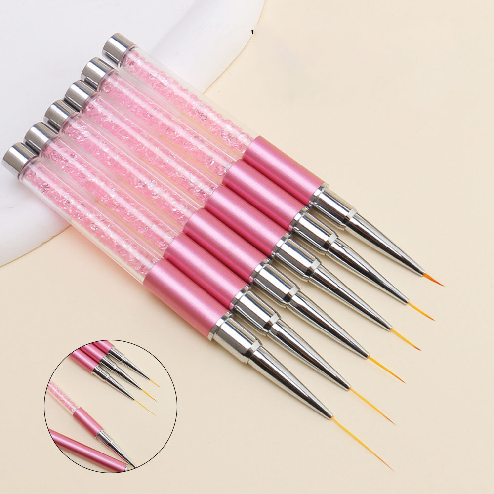 6pcs/Set Pena Lukis Garis Kuku - Nail Fan Brush ulasan dan harga