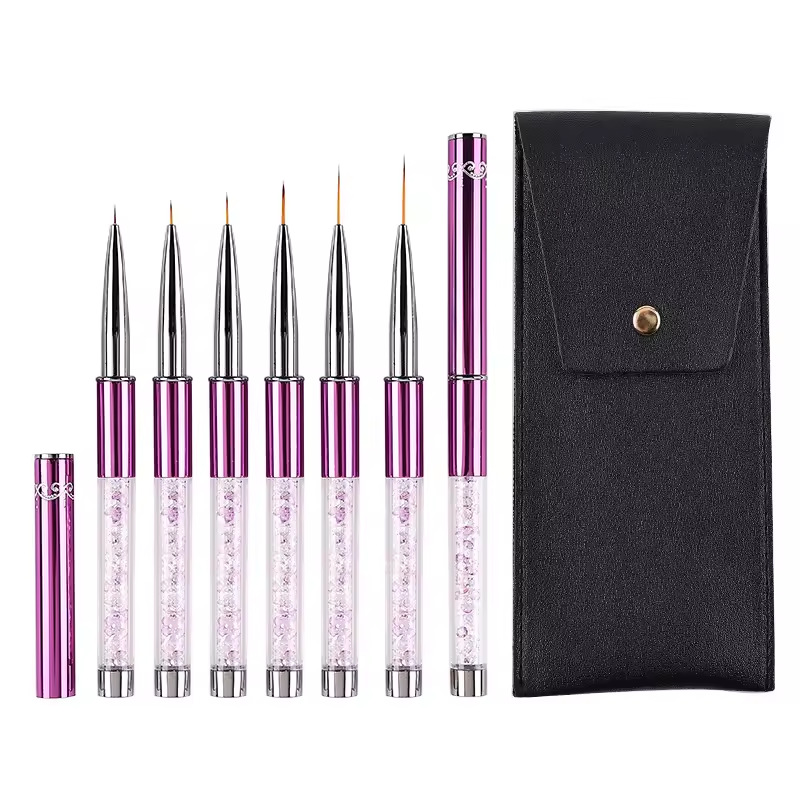 6pcs/Set Pena Lukis Garis Kuku - Nail Fan Brush ulasan dan harga
