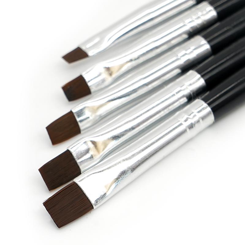 5 Buah Pena Kuas Resin Gigi Po - Nail Fan Brush ulasan dan harga