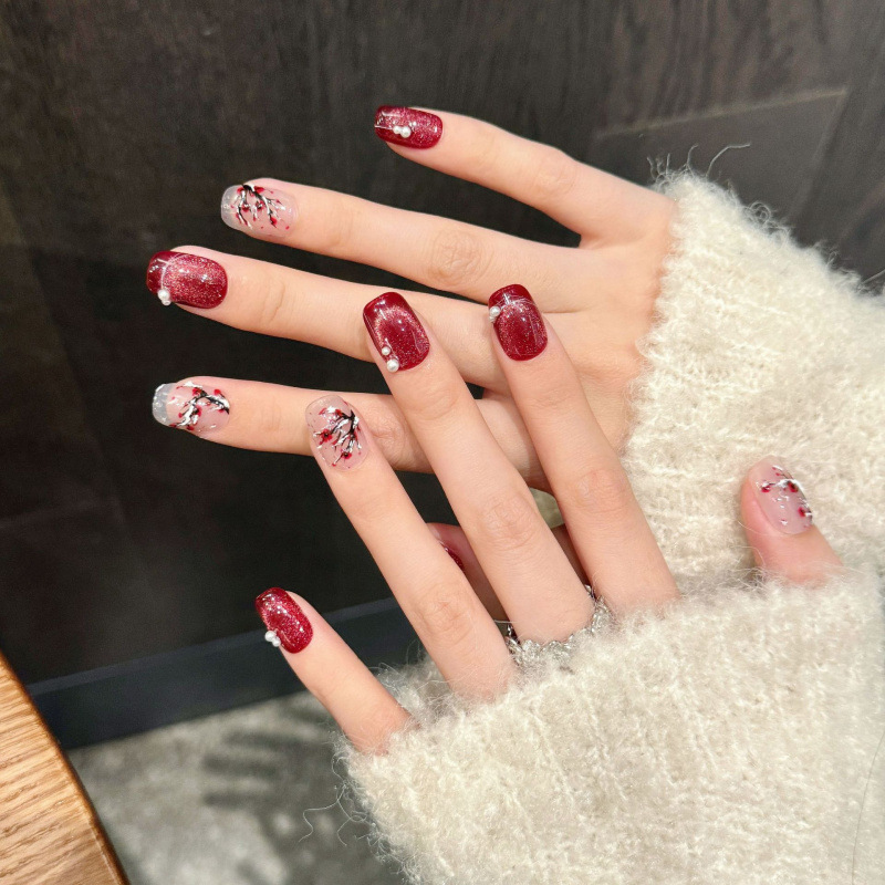 Kuku palsu kristal mata kucing - Nail Art Eye Cat ulasan dan harga