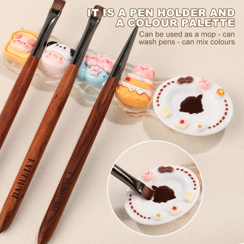 KANIU Tempat Sikat Kuku Bentuk - Nail Fan Brush ulasan dan harga
