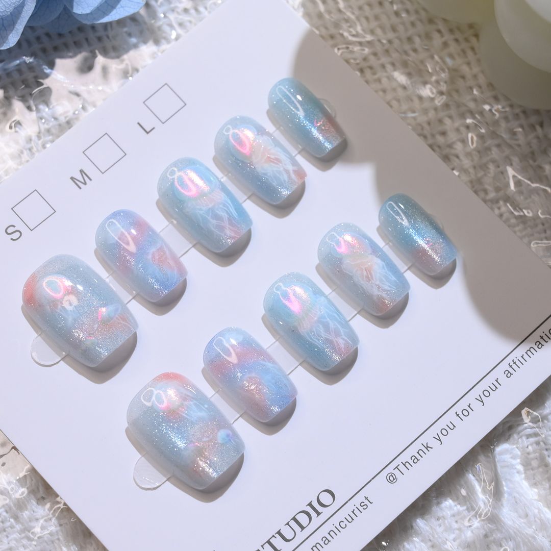 Kuku palsu wanita, 10 buah ana - Nail Art Eye Cat ulasan dan harga