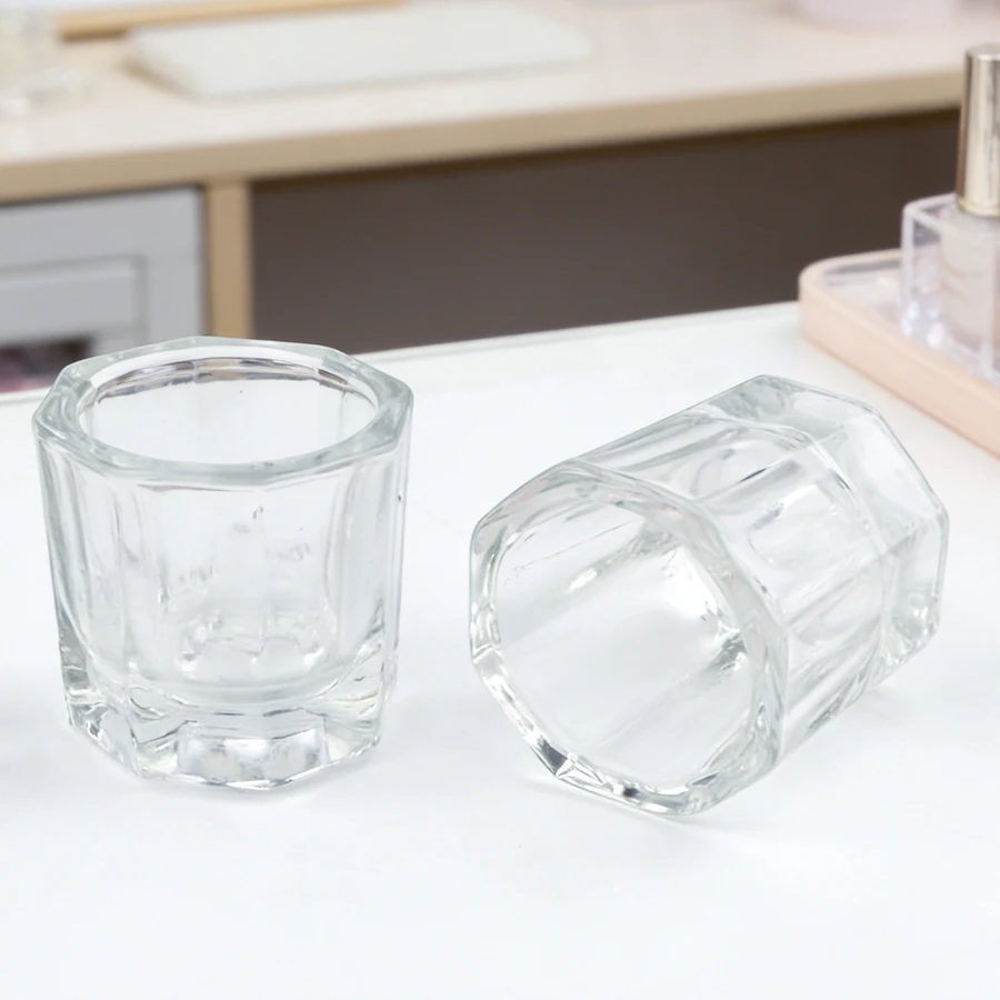 1 Buah Gelas Kristal Mini, Gel - Nail Fan Brush ulasan dan harga