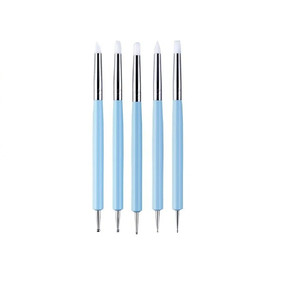 5 Buah Alat Pemahat Tanah Liat - Nail Fan Brush ulasan dan harga