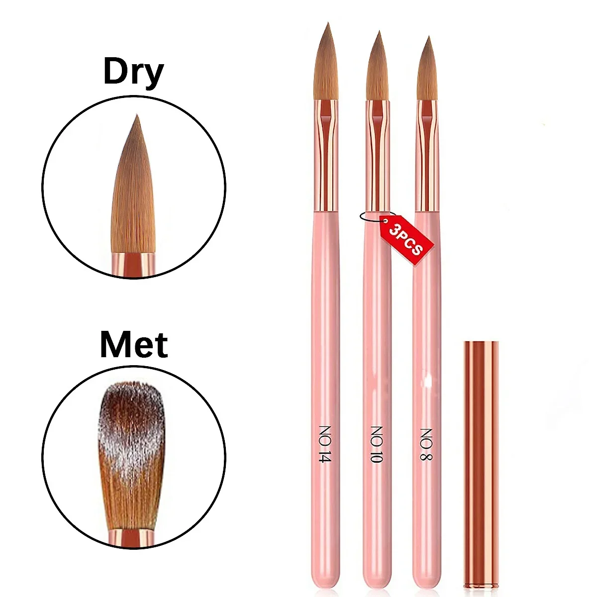Set manikur alat perawatan kuk - Nail Fan Brush ulasan dan harga