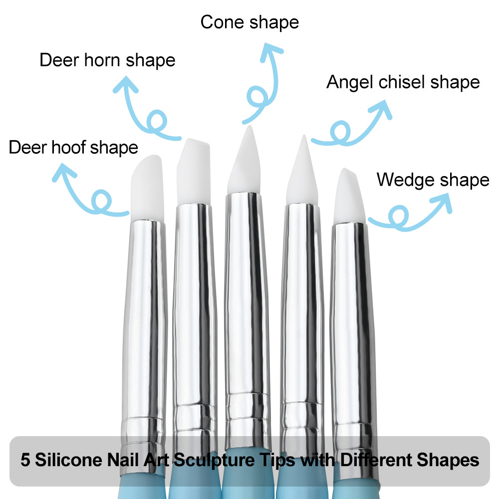 1/3/5/6/pcs/set Kuas Seni Kuku - Nail Fan Brush ulasan dan harga