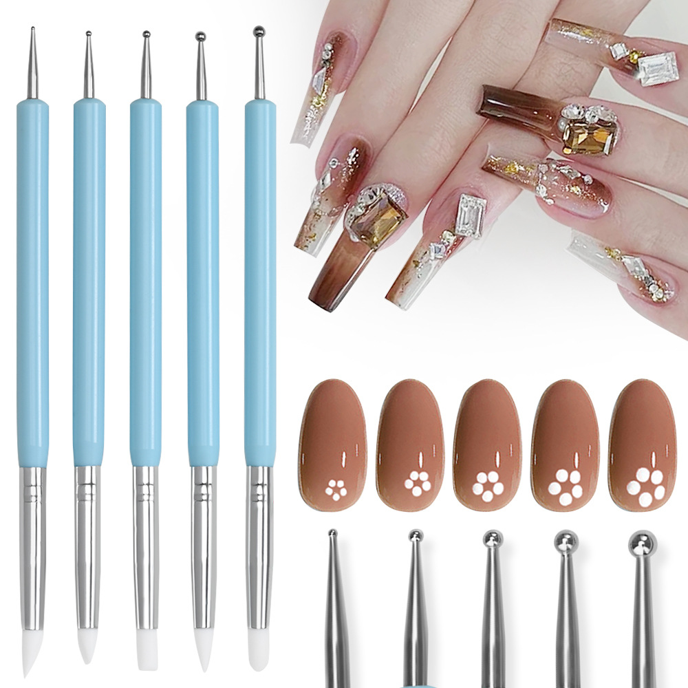 1/3/5/6/pcs/set Kuas Seni Kuku - Nail Fan Brush ulasan dan harga